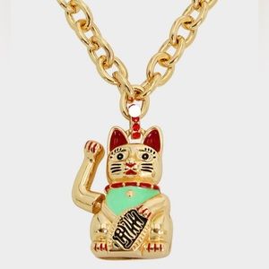 Betsey Johnson Lucky Cat Necklace
